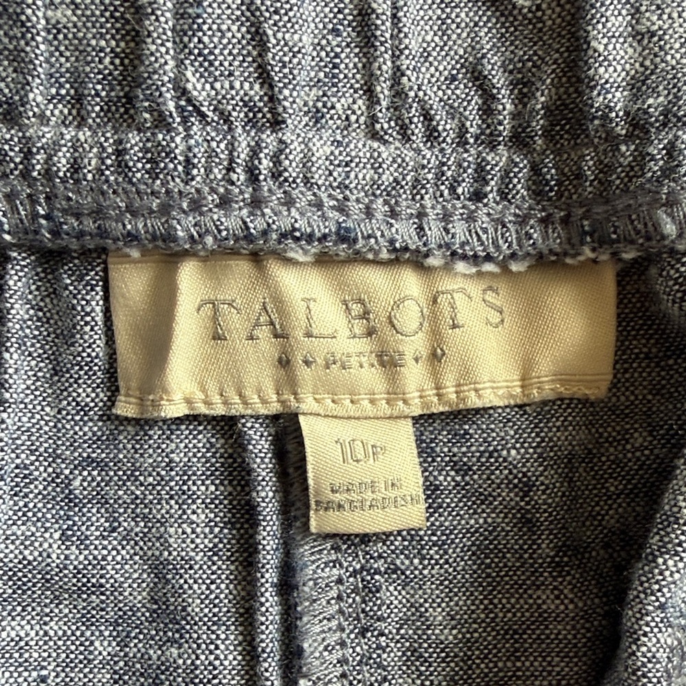 Talbots Jean Linen Shorts - Picture 2 of 3